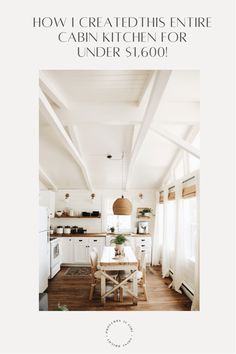 the kitchen is clean and ready to be used as a dining area for dinner guests