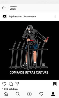 an image of a person on a bike with the caption'comparade ultras culture '