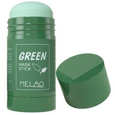 2023 Organic Green Tea Mud Mask Stick - 40g Hydrating and Acne-Fighting Clay Mask for Women - Wnkrs Green Tea Mask Stick, Green Tea Skin, Green Tea Facial, Green Tea Mask, Skin Detox, Organic Green Tea, Pore Cleansing, Mud Mask, Effective Skin Care Products