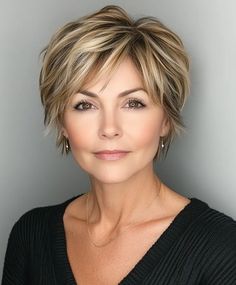 Wavy curly bob for women over 60 Tea Leoni Hairstyles, Wavy Curly Bob, Short Layered Haircuts For Women, Wash And Wear Haircuts, Older Hair, Layered Haircuts For Women, Short Spiked Hair, Short Haircut Styles, Short Shag Hairstyles