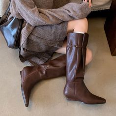 My Account - CHIKO fashion shoes and handbags Black Luxury, Sewing Design, My Account, Synthetic Leather, Brown Boots, Knee High Boots, High Boots, Knee High, Rubber Sole