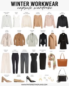 Capsule Wardrobe Shoes, Outfit Capsule, Winter Workwear, Workwear Capsule Wardrobe, Workwear Capsule, Work Capsule, Tops Winter, Capsule Wardrobe Work, Summer Outfits For Moms