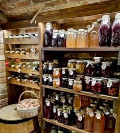 an old fashioned store filled with lots of jars