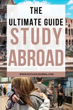 the ultimate guide to studying in new york city with text overlay that reads, the ultimate guide study abroad