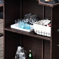 Every hour is happy hour when you spend it enjoying your new outdoor patio bar set from Outsunny. The stylish, all-weather bar height outdoor contains everything you need for year-round hosting. This outdoor bar table and chairs set features 1 bar table with glass top and 4 bar stools for endless entertaining. Bar Height Patio Set, Glass Bar Table, Outdoor Table And Chairs, Dark Brown Table, Outdoor Patio Bar Sets, Outdoor Patio Bar, Outdoor Bar Sets, Outdoor Bar Table, Bar Patio