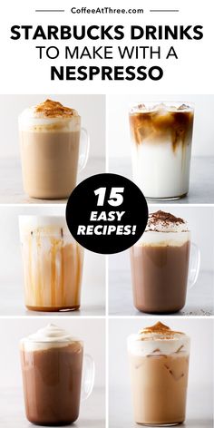 starbucks drinks to make with a nerfesso coffee latte and cappuccino