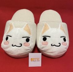 Toro Inoue Plush, Sony Cat, Silly Clothes, Toro Inoue, Dr Shoes, Plush Slippers, Mia 3, Pretty Shoes, Stuffed Toy