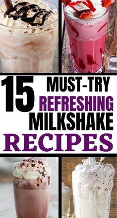 Looking for milkshake recipes? Don't worry you're in the right place. I like milkshake recipes and these are  milkshake recipes you'll love. If you'll like to make these milkshake recipes then this pin is for you so don't hesitate and check them out. #milkshakerecipes #milkshakes Malt Milkshake, Milkshake Recipe Chocolate, Best Milkshakes, Protein Shake Smoothie, Drink Recipes Nonalcoholic, Smoothie Drink Recipes, Refreshing Drinks Recipes, Easy Drink Recipes