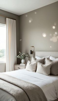 Neutral Bedroom Ideas for a Calm Serene Space 2 Neutral Bedroom Color Schemes, Modern Bedroom Color Schemes, Calm Bedroom Ideas, Light Airy Bedroom, Calming Bedroom Colors, Calm Bedroom