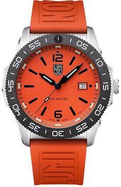 Luminox Watch Pacific Diver 3120 Series XS.3129 Watch | Jura Watches Deep Orange, Anodized Aluminum, Watch Case