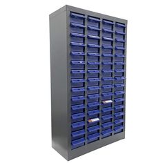 Parts Key Cabinet Pulls Hardware Storage Organizer Shelf 60 Drawers Locker TECHTONGDA® Product Introduction 1. Cabinet technology, high quality cold-rolled steel plate die-casting molding,  laser welding, non-phosphorous electrostatic powder spraying on the surface,  tasteless, environmentally friendly and colorful. 2. The drawer adopts high-quality ABS/PS material, environmentally friendly  material, high strength, impact resistance and durability. 　 3. he drawer is designed to prevent slipping. The drawer will not fall when it  is pulled out. 　 4.Configuration: each draw a partition, a label paper and a dustproof strip. 5.The material is thickened.         Item Included(054554） 60 parts cabinet without door *1 You can make order with no worry. Any concern just feel free to let us know, w Hardware Storage Ideas, Cabinets Without Doors, Parts Cabinet, Hardware Organizer, Shelf Arrangement, Parts Storage, Key Cabinet, Essential Woodworking Tools, Hardware Storage