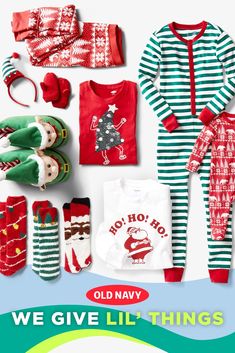 Cozy socks! Santa slippers! Stuff their stockings with fun something-somethings for the whole crew. 🎁 Santa Slippers, Christmas Sleepwear, Alternative Seating, Diy Christmas Ornaments Easy, Christmas Hot Chocolate, Elf Clothes, Easy Christmas Gifts, Baby Christmas Outfit