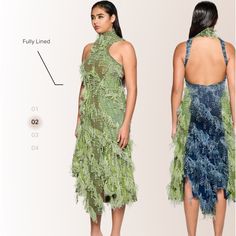 Coucoo Dress Khao Moss Green And Blue Blood In Medium W/ Tags! Worn Only Once! It Fits Like A Glove. Coucoo Dresses, Casual Flowy Dress, Paradise Dress, Camo Dress, Vince Camuto Dress, Loft Dress, Blue Bloods, Black White Dress, Open Back Dresses