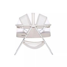 a white chair with two chairs on it