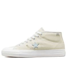 Converse Alexis Sablone x One Star Cons Pro Mid 'Vintage White' 171326C (SNKR/Unisex) Alexis Sablone, Converse One Star, One Star, White Vintage, Converse, Street Wear, Stars, Sneakers, White