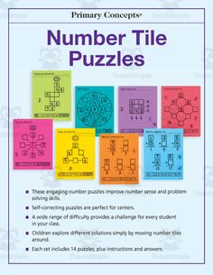 a book with numbers and puzzles on it