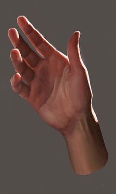 a drawing of a hand holding something in the air