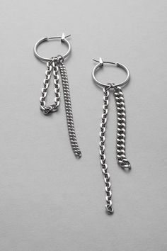 Edgy Earrings, Edgy Jewelry, Unisex Earrings, Shop Accessories, Jewellery Silver, Online Shop Accessories, Dope Jewelry, Silver Chains, Girly Jewelry