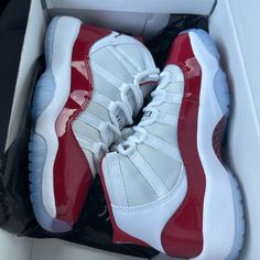 Cherry 11 Jordan New Size 4y Mainz, Shoes For Dresses, Shoes For Dress, Cherry 11, Big Steppa, 2022 Shoes, Shoe Shops, Cute Jordans, New Converse Shoes