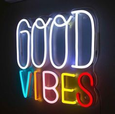 Good Vibes Neon Sign Good Vibes Neon Sign, Vibes Neon Sign, Ambiguous Quotes, Commercial Signs, Business Signage, Neon Sign Bedroom, Quick Quotes, Event Exhibition, Led Neon Lighting