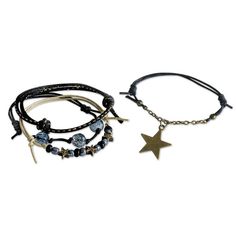 Star Gaze Bracelets | O Yeah Gifts! Star Gaze, Jewelry Star, Bracelet Pack, Slide Bracelet, Wave Bracelet, Bracelet Knots, Cotton String, Jewelry Bracelet, Bracelet Collection