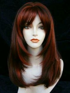 Cuts For Round Faces, Spring Hair Color, Long Red Hair, Makijaż Smokey Eye, Haircut And Color, Round Faces, Easy Hairstyles For Long Hair