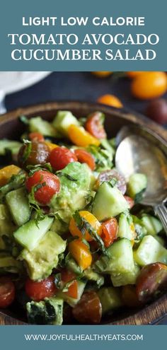 a wooden bowl filled with cucumber salad