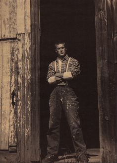 newloverofbeauty — Farm Hand  (1920s) Farmer Outfits Men, 1800s Men, Farmer Fashion, Vintage Guys, Animal Graffiti, Vintage Friendship, Old Farmer, Collar Work, Farmer Outfit