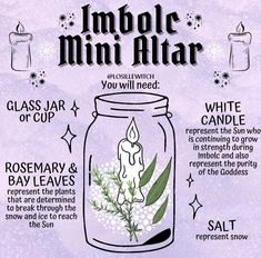 Content Graphic Design, Imbolc Altar, Wicca Holidays, Witches Wheel, Wicca Recipes, Spell Bottles, Wiccan Sabbats, Mini Altar