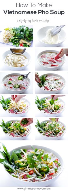 an image of how to make vietnamese pho soup