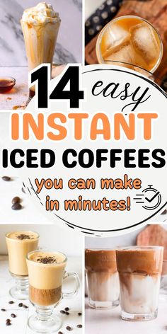 When you need an icy cold coffee fast, there's nothing better than an instant iced coffee. Discover easy instant iced coffee recipes you can make at home in these DIY iced coffee with instant coffee recipes. From a simple iced coffee to delicious flavored coffee drinks, there are so many ways to make instant iced coffee at home! Large Batch Iced Coffee, Quick And Easy Iced Coffee Recipe, Meal Prep Iced Coffee, Instant Coffee Drinks, Easy Instant Coffee Recipes, Cold Instant Coffee Recipes, Fun Iced Coffee Recipes, Best Homemade Iced Coffee, Instant Iced Coffee Recipe Easy