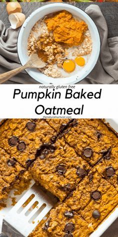 Pumpkin Baked Oatmeal, Thm E, Baked Oatmeal Healthy, Pumpkin Breakfast, Baked Oatmeal Recipes, Oatmeal Recipe, Pumpkin Oatmeal, Fall Breakfast