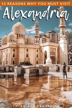 the front cover of a travel guide for alexandria