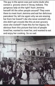 an old black and white photo of people in a store with the caption that reads,