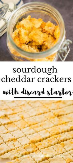 sourdough cheddar crackers with mustard are the perfect side dish for any meal