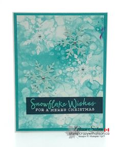 a card with snowflake wishes for a merry christmas