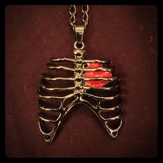 Gunmetal Ribcage With Heart Pendant Pic With Regular Aa Battery For Size Reference. 3d Thorax Pendant. Medical, Cardiac, Nurse, Paramedic, Ems, Cpr, Med, Bls , Rn, Md, Do, Macabre, Valentine Gift, Rockabilly, Retro, Unique, Weirdo Creepy, Sale Price Is Firm Unless Bundled Creepy Gifts, Heart-shaped Metal Jewelry For Halloween, Halloween Heart-shaped Metal Jewelry, Creepy Jewelry, Heart Organ, Anatomical Jewelry, Creepy Gift, Human Bones, Bone Jewelry