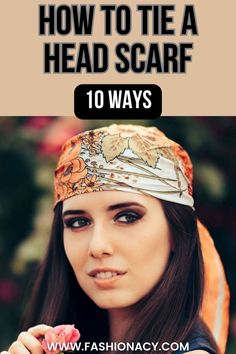 How to Tie a Head Scarf Silk Scarf Crafts Ideas, How To Tie Up Hair With Scarf, Convertible Hair Scarf, How To Style Scarf On Head, How To Wear A Head Scarf With Short Hair, Hair Scarves How To Wear, How To Wear Scarves In Hair, Tie A Head Scarf Tutorials, Long Hair Scarf Hairstyles