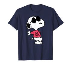 PRICES MAY VARY. Officially Licensed by Peanuts Graphic Artwork: H17908 Lightweight, Classic fit, Double-needle sleeve and bottom hem Joe Cool, Graphic Artwork, Cool Patterns, Branded T Shirts, Cool Shirts, Special Features, Peanut, Top Styles, Fashion Branding