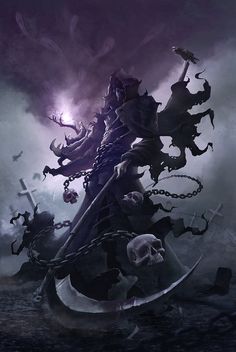 Anime Grim Reaper Guy, Lich Artwork, Necromancy Art, Anime Reaper, Fantasy Necromancer, Grim Reaper With Scythe, Soul Reaper, Castlevania Wallpaper, Creature Fantasy