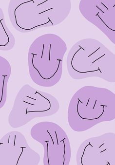 a purple background with different shapes and lines