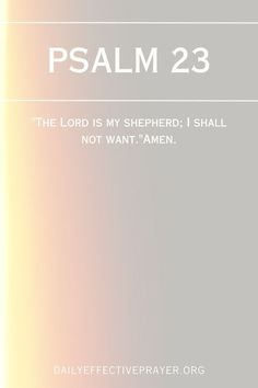 the lord is my shepherd, i shall not want't amen bible verse