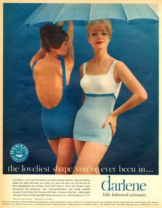 ad 1960s Swimwear, Vestidos Pin Up, 1960 Fashion, Retro Swimwear, Vintage Bathing Suits, Fashion 1960s, Vintage Swim, Seventeen Magazine, Vintage Swimwear