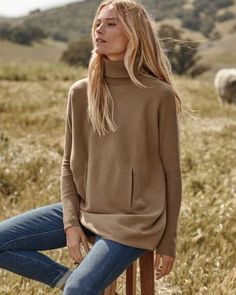 Oversized Turtleneck Sweater | Garnet Hill Oversized Turtleneck Sweater, Oversized Turtleneck, Garnet Hill, Ribbed Turtleneck, Favorite Sweater, Wrap Sweater, Cowl Neck Sweater, Tunic Length, Slim Pants