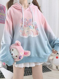 Kawaii Hoodie, Grunge Style, Korean Outfits, Cute Casual Outfits