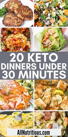 Quick Keto Meals, Easy Keto Meal Plan, Breakfast Low Carb, Diner Recept, Keto Dinners, Low Carb Diets, Keto Diet Food List, Keto Cooking