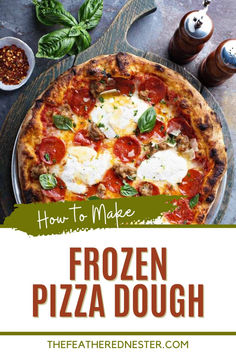 the frozen pizza dough is ready to be eaten