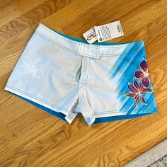 Velcro Closure. Womens Swim Shorts, Rikki H2o, Summer Xmas, Blue Closet, Mermaid Character, Swim Shirts For Women, Thrift Board, Surf Vintage, Crazy Shirts