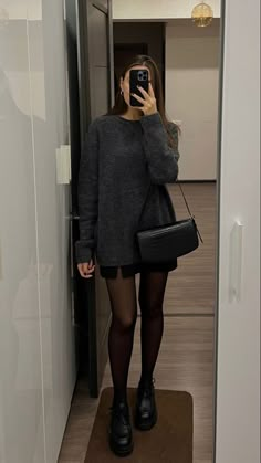 Skandinavian Fashion, Fashion Goals, Tights Outfit, Mode Inspo, Autumn Outfit, 가을 패션, Looks Style