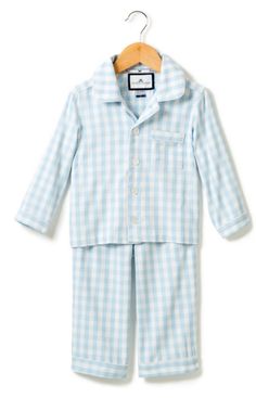 Light Blue Gingham Pajamas Light Blue Gingham, Classic Pajamas, Blue Gingham, Gingham Check, Cotton Pyjamas, Kids Pajamas, Baby Sets, Big Kids, Boy Outfits